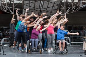 Community chorus perform at National Theatre River Stage in Extraordinary Bodies What Am I Worth?